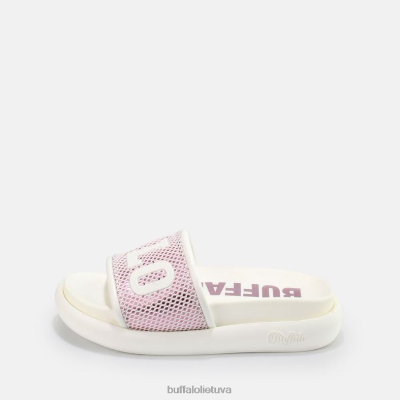 rey slide veganas Buffalo balta/violetinė4D4XB815 |skaidrių