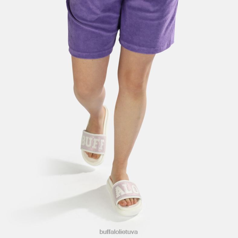 rey slide veganas Buffalo balta/violetinė4D4XB815 |skaidrių