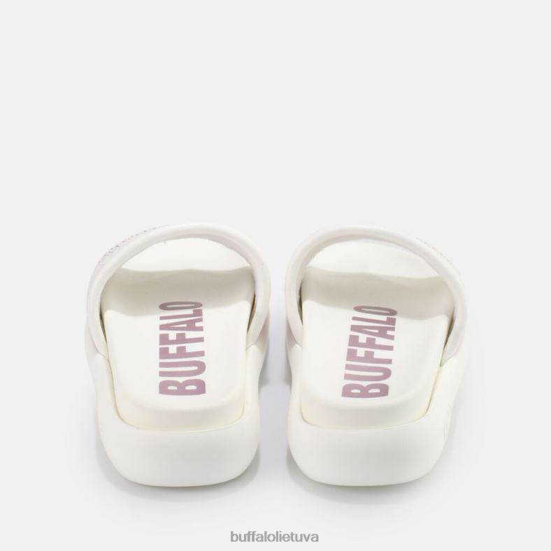 rey slide veganas Buffalo balta/violetinė4D4XB815 |skaidrių