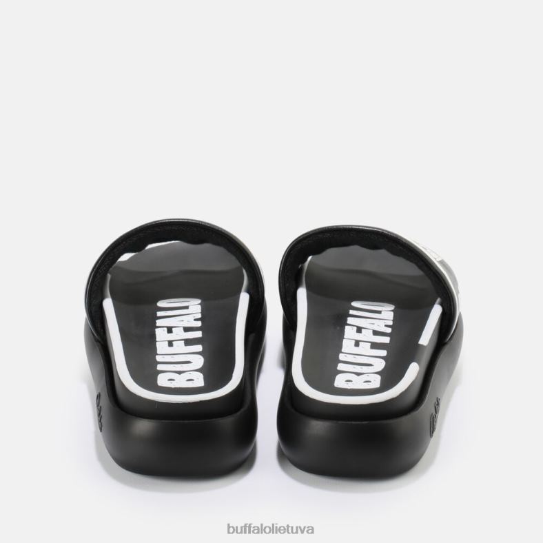 rey slide veganas Buffalo juoda balta4D4XB730 |skaidrių