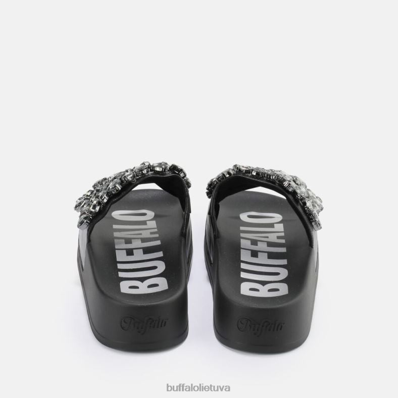 sky Diamond platform slide vegan Buffalo juodas4D4XB109 |skaidrių
