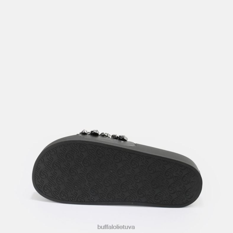 sky Diamond platform slide vegan Buffalo juodas4D4XB109 |skaidrių