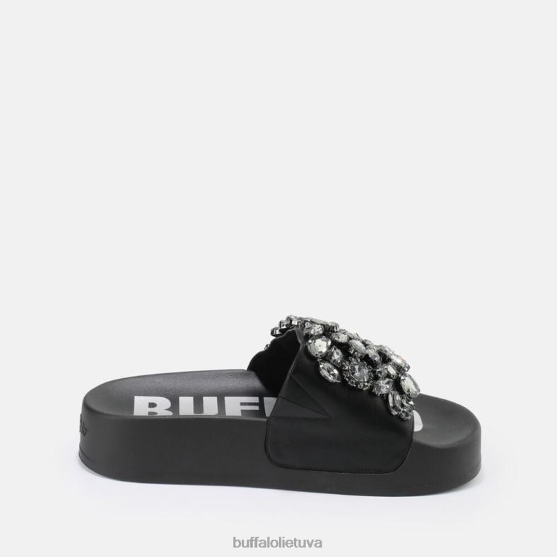 sky Diamond platform slide vegan Buffalo juodas4D4XB109 |skaidrių